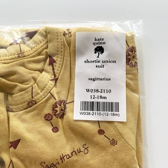 Kate Quinn Organics Virgo Sagittarius Union Suit 12-18 Months - Picture 4 of 5